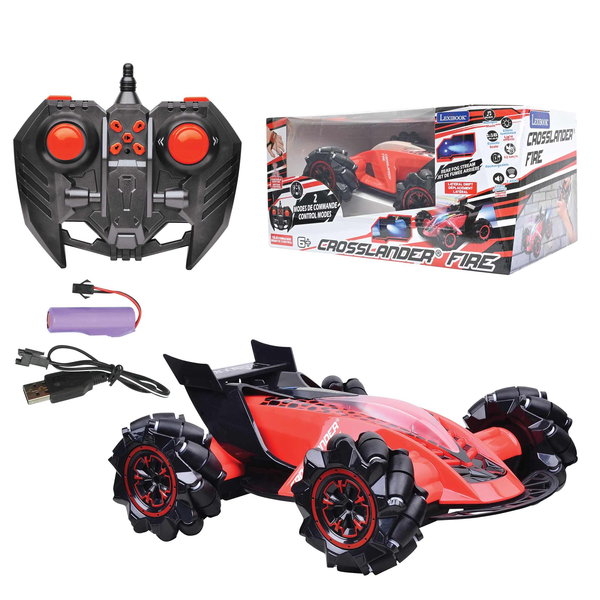 Amazon.com: LEXiBOOK, Crosslander Fire, Remote-Controlled car, up